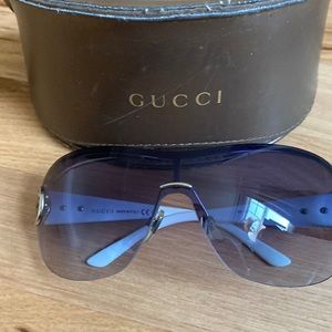 Gucci Bamboo Horsebit Aviator Sunglasses